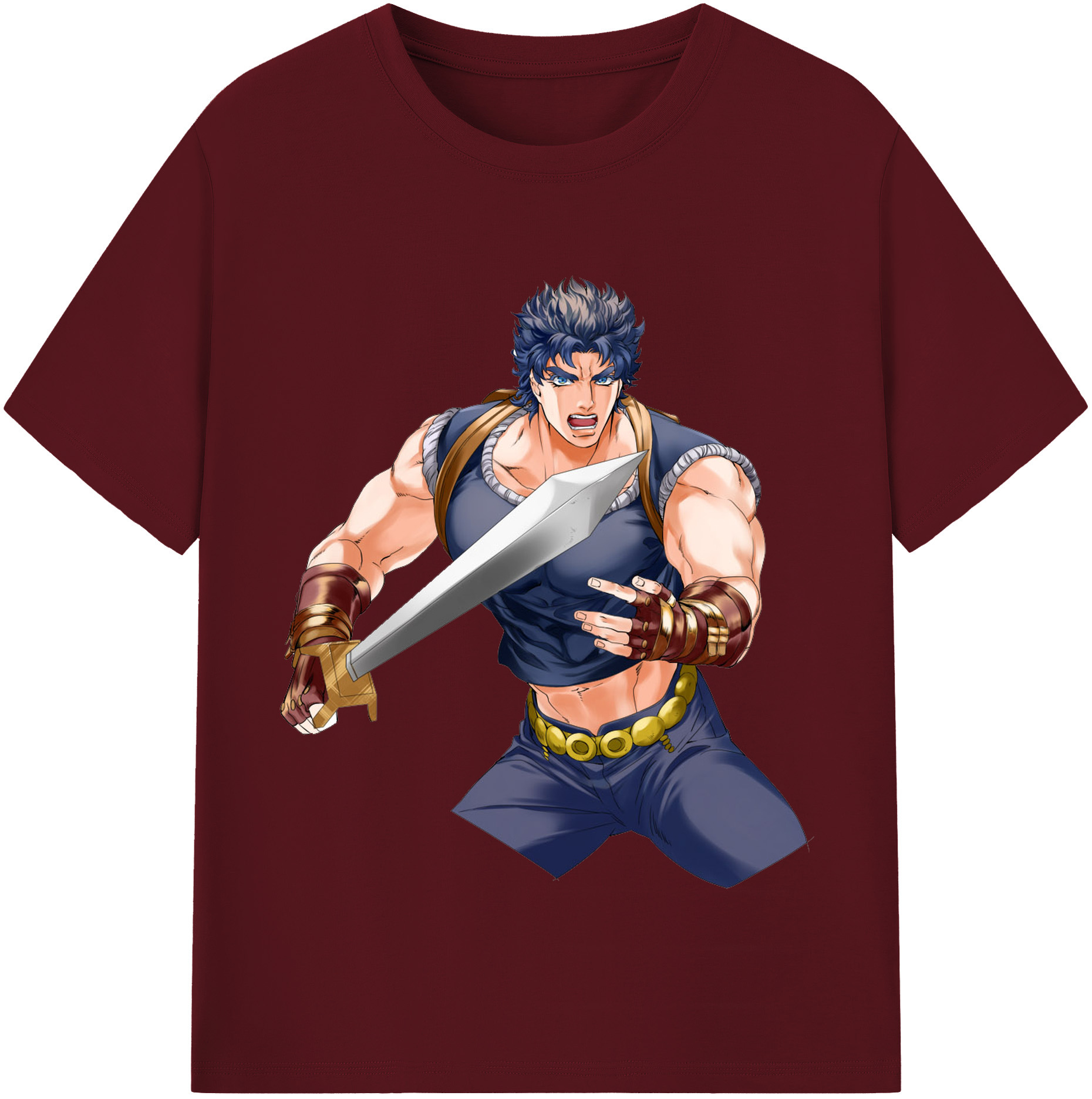 （画像用） ジョジョの奇妙な冒険 /ジョナサン?ジョースター JoJo's Bizarre Adventure Jonathan Joestar 綿100％半袖Tシャツ（フロントプリント）